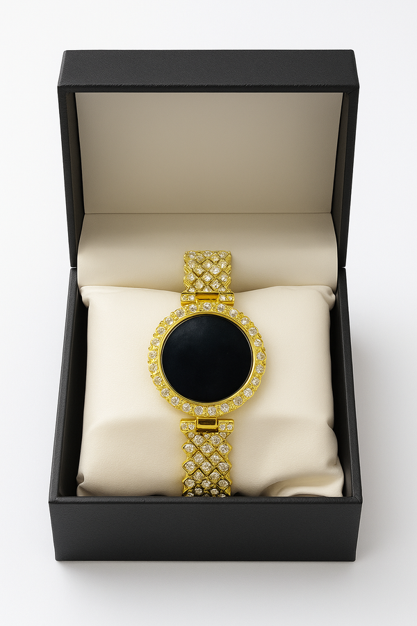 Luxury Gold Crystal Smartwatch Bracelet