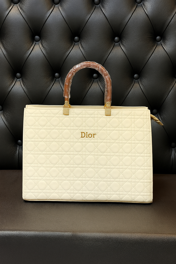 Elegant Dior-Inspired Tote Bag