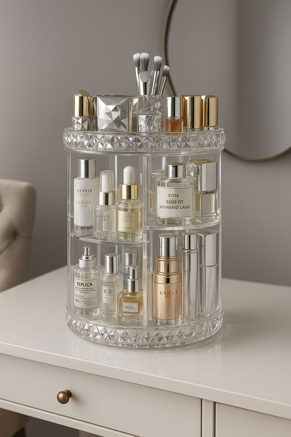 ✨ 360° Rotating Crystal Organizer ✨