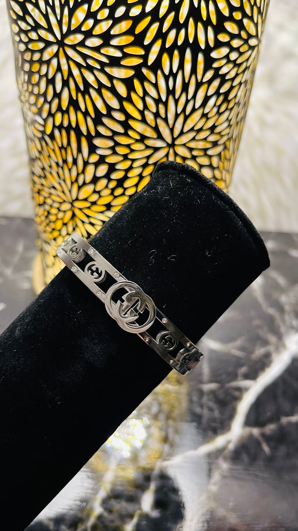 Stainless Steel Silver Cuff Bracelet