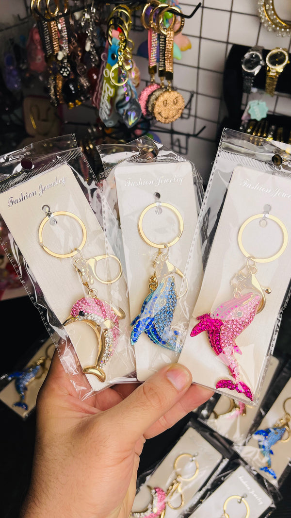 ✨ Crystal Dolphin Keychain – Sparkly, Cute & Perfect for Gifting