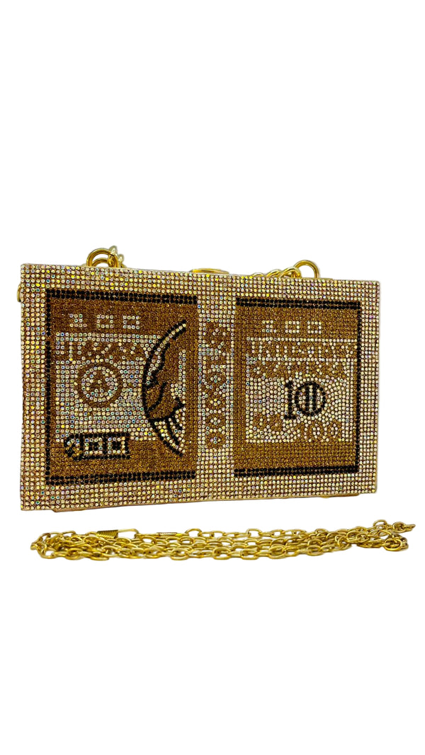 . Dollar Flap Chain Purse